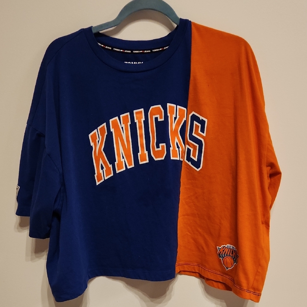 Kids Knicks Blue and Orange Shirt